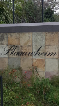 Name of Blaauwheim Guest House.